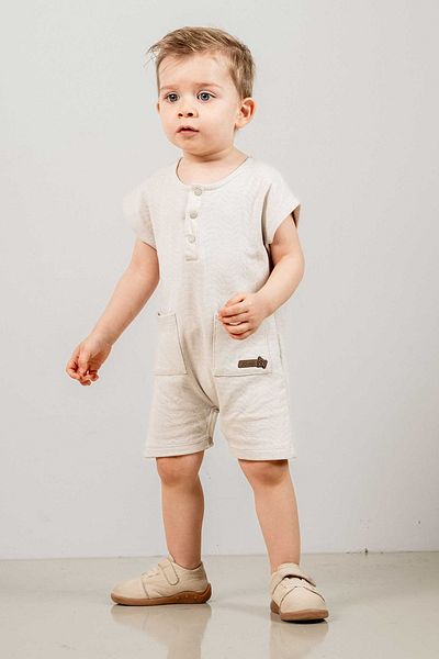 bombe Baby Kids Gray Cotton Comfortable Jumpsuit Salopet Trend Fashion Bottom Top Set