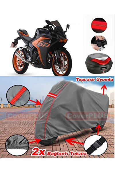 CoverPlus حقيبة Arora GP 250 الخلفية المتوافقة مع قماش القنب للدراجات النارية...