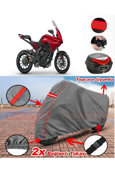 CoverPlus حقيبة ظهر MV Agusta Turismo Veloce R متوافقة مع قماش القنب للدراجات...