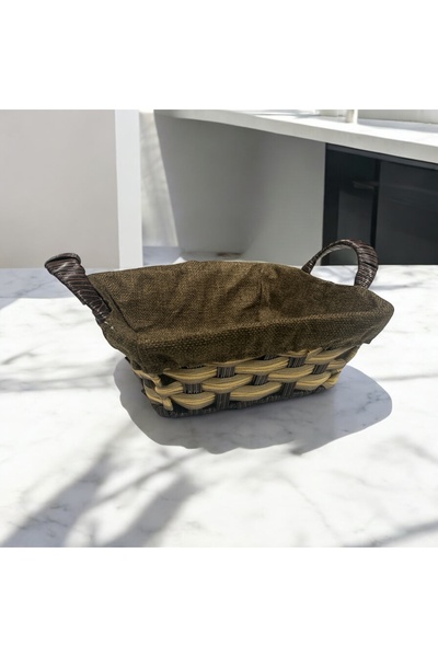 SepetçiBaba Bread Basket Cloth Plastic Square - 629