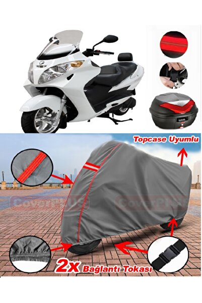 CoverPlus حقيبة ظهر Mondial 250i Buccaneer متوافقة مع قماش القنب للدراجات الن...