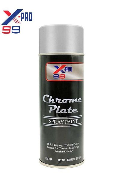 X-PRO 99 Chrome Plate Spray Paint 400ml – Fast Drying, High-Gloss Finish for Interior & Exterior Use