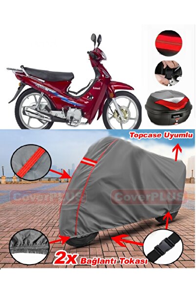 CoverPlus Kanuni Cup 100 Back Bag Compatible Motor Tarpaulin Motorcycle Tarpa...