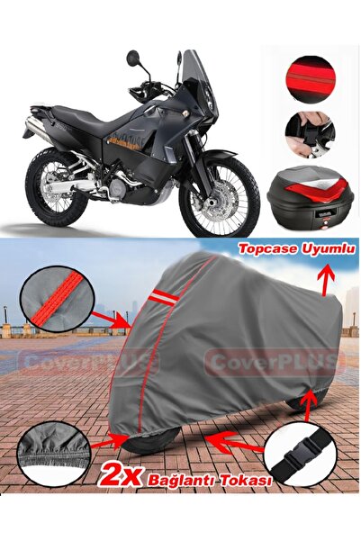 CoverPlus حقيبة KTM 990 Adventure الخلفية المتوافقة مع قماش القنب للدراجات ال...