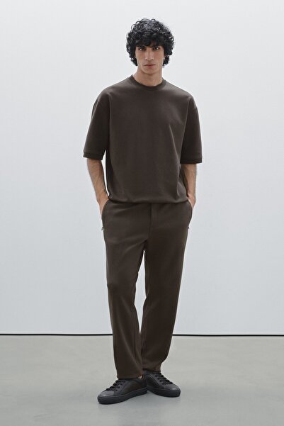 Massimo Dutti Pamuk karışımlı jogger fit pantolon