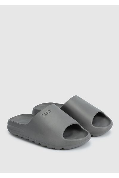 Twigy Gray Men's Beach Slippers