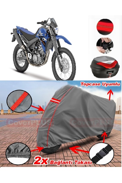 CoverPlus Yamaha Xt 660 R Rear Bag Compatible Motor Tarpaulin Motorcycle Tarp...