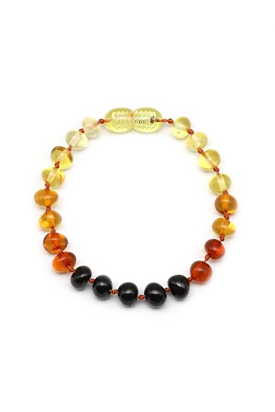 Alibaba Doğaltaş Damla Kehribar Bebek Diş Bileklik – 14 cm