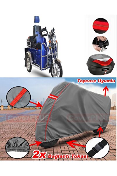 CoverPlus Yuki Yk-25 Pony Back Bag Compatible Motor Tarpaulin Motorcycle Tarp...