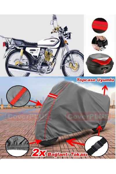CoverPlus Falcon Leopard 222 حقيبة خلفية متوافقة مع قماش القنب للدراجات النار...