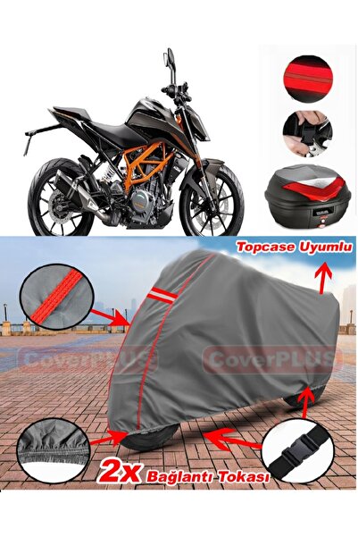 CoverPlus حقيبة KTM 390 Duke الخلفية المتوافقة مع قماش القنب للدراجة النارية ...