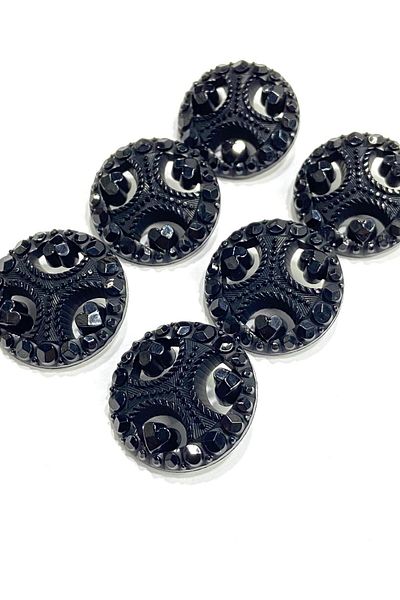 karantuhafiye Coat Coat Button / Black 2,8 cm / M2617