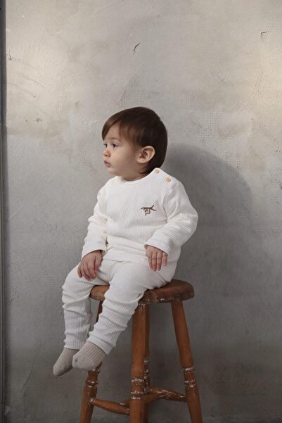 OhlalaKoala Sloth Beyaz Alt Üst Takım