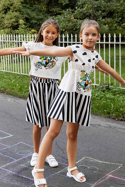 HAUSEkids Κοριτσίστικο φόρεμα Parrot Line 4-12 ετών-Εκρού