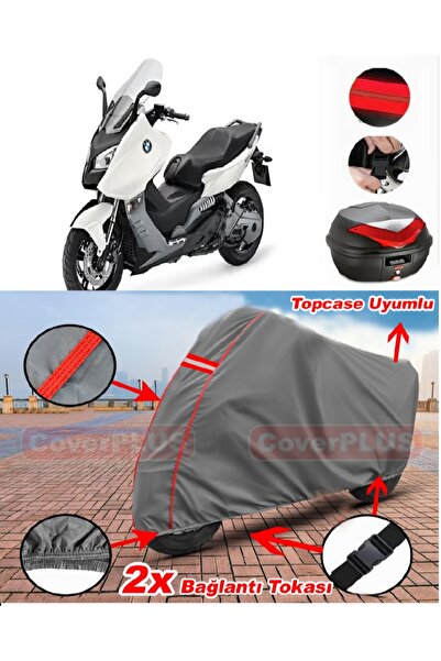 CoverPlus Bmw C 650 Sport Rear Bag متوافق مع قماش القنب للدراجات النارية بالل...