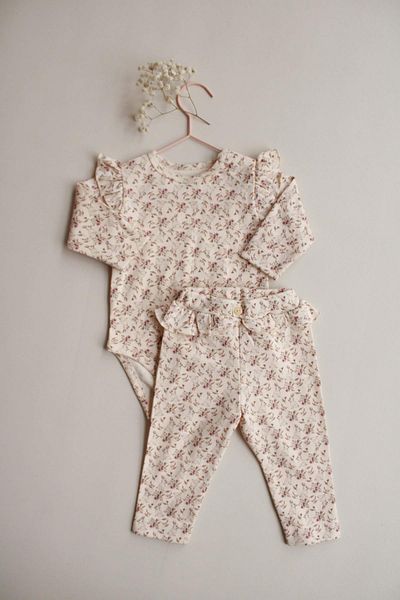 OhlalaKoala Rabbit Patterned Ruffled Body Tights Set