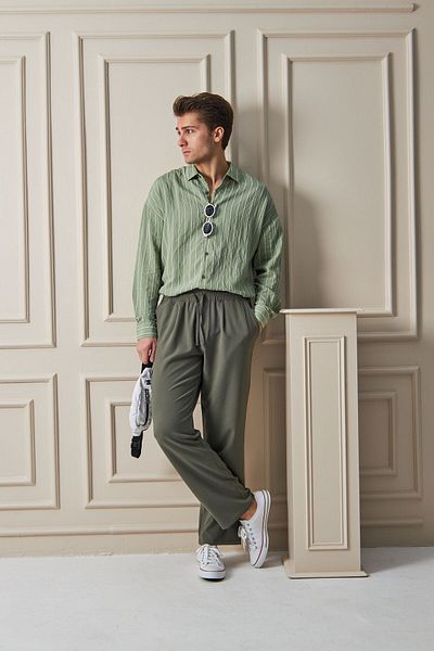 The Champ Clothing Ανδρικό casual παντελόνι με ελαστική εφαρμογή