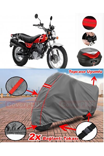 CoverPlus سوزوكي فان فان 200 حقيبة خلفية متوافقة مع قماش القنب للدراجات النار...