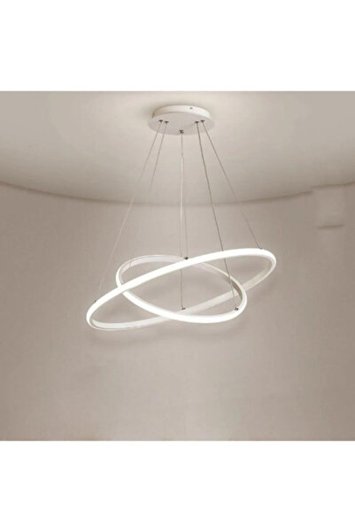 Elektroyou Robin 2'li Beyaz Beyaz Ledli Avize