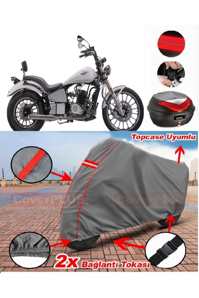 CoverPlus ريجال رابتور دايتونا 350 حقيبة خلفية متوافقة مع قماش القماش المشمع ...