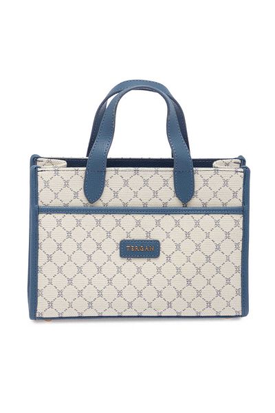 Tergan Cream Textile Women's Handbag - S25Y1Twc0703-U9U