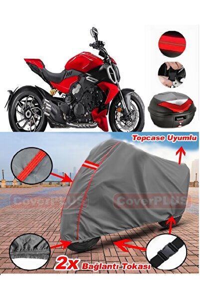 CoverPlus Ducati Diavel Xdiavel S Rear Bag Compatible Motor Tarpaulin Motorcy...