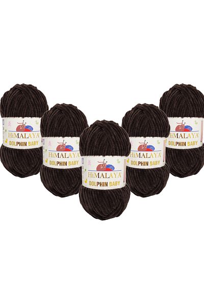 Himalaya Dolphin Baby Velvet Yarn 5'li Paket - 80343 - 100 γρ. 120 μ.