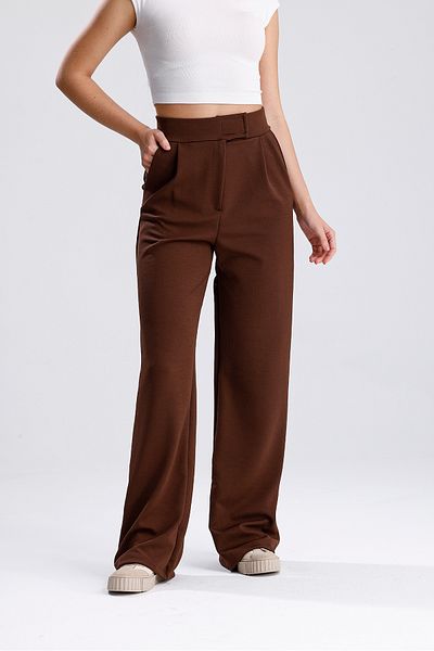 MOONBULL Women's Lycra Velcro Closure Waist Palazzo Pants