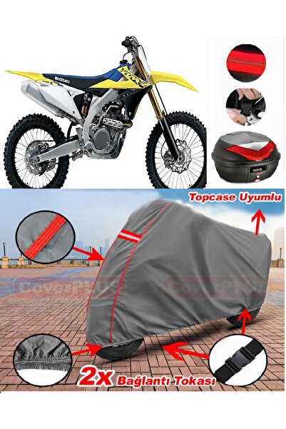 CoverPlus سوزوكي RM Z250 حقيبة خلفية متوافقة مع قماش القنب للدراجات النارية ب...