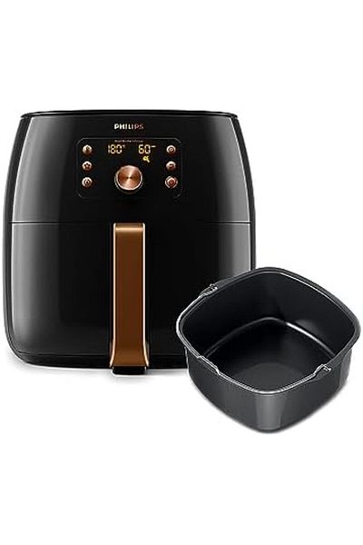Philips XXL Airfryer - 2225W, 7.3L, 1.4KGs, Smart Sensing Technology, Rapid Air Technology, Black/Co