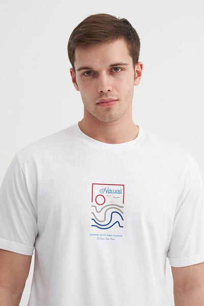 Cazador Tricou alb pentru bărbați 4188