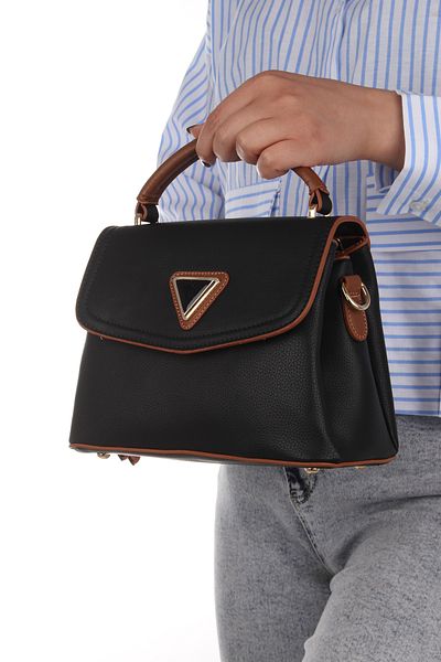 By Hakan Jn-48 Women's Hand and Shoulder Bag Crossbody Bag Black-Taba