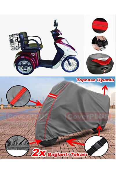 CoverPlus Arora TDR 601 SZ حقيبة خلفية متوافقة مع قماش القنب للدراجات النارية...