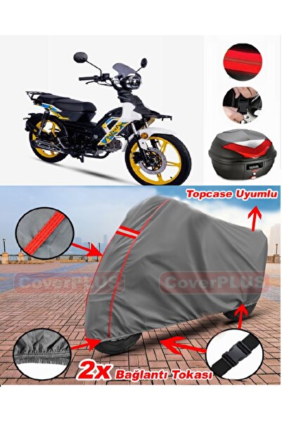 CoverPlus ألتاي تانك 50 حقيبة خلفية متوافقة مع قماش القماش المشمع للدراجات ال...