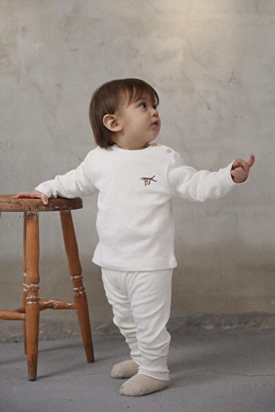 OhlalaKoala Sloth Beyaz Alt Üst Takım