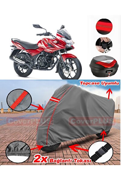 CoverPlus Bajaj Discover 150 F حقيبة خلفية متوافقة مع قماش القماش المشمع للدر...