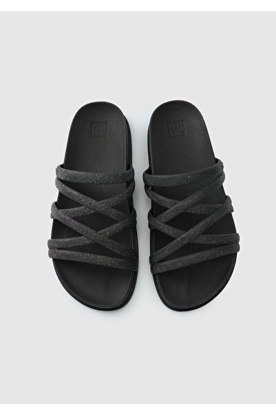 Twigy Чорні жіночі пляжні шльопанці