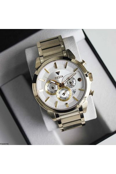 Fiesta Fs600745 Men's Wrist Watch with Steel Cord