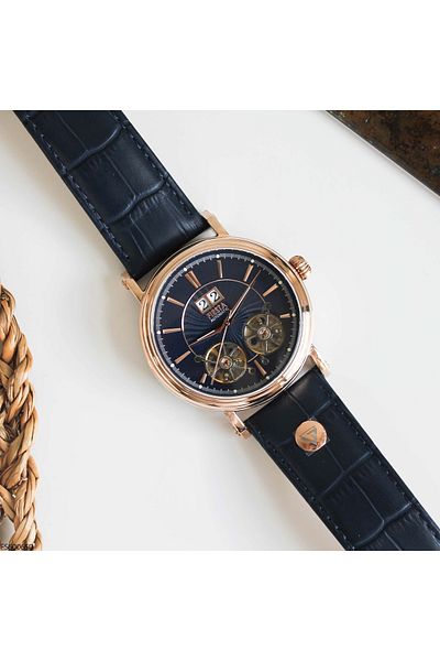 Fiesta Fs600650 Automatic Men's Wrist Watch with Leather Band