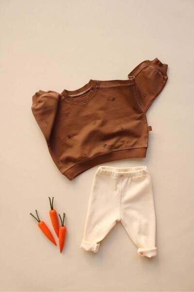 OhlalaKoala Coffee Penguin Baby Bottom Top Set