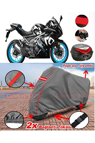 CoverPlus Yuki Yk250 Rear Bag Compatible Motor Tarpaulin Motorcycle Tarpaulin...