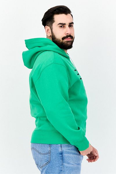 Esprit Men Brand Logo Long Sleeves Hoodie, Green