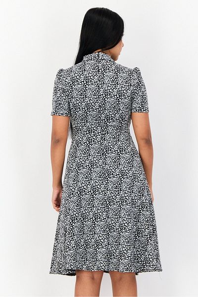 Maggy London Women Animal Print Fit And Flare Dress, Multicolor