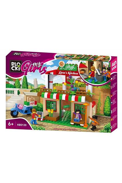 Blocki Set de constructie Blocki My Girls - Pizzeria lui Lary