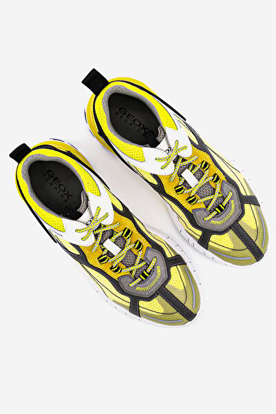 Geox Men Grecale Lace Up Sneaker Shoes, Multicolor