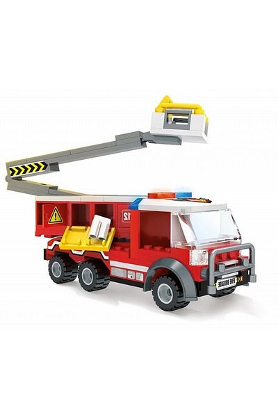 Blocki Set de constructie Blocki My Fire Brigade - Camion pompieri cu lift