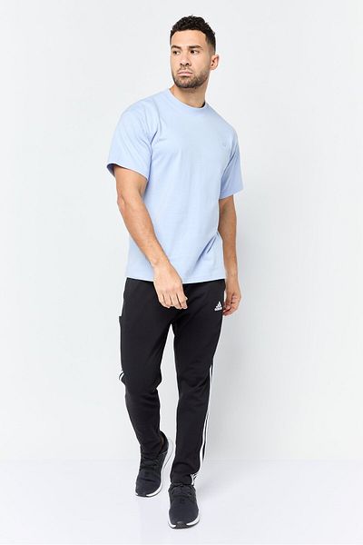 adidas Men Sportswear Fit Short Sleeve Outdoor T-shirts, Light Blue