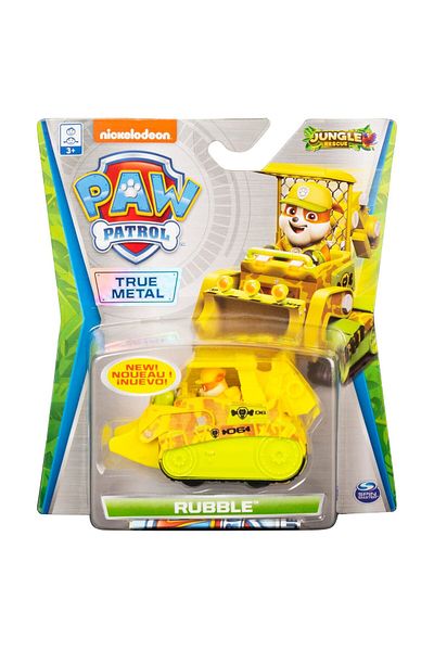 PAW PATROL Set figurina cu vehicul Paw Patrol True Metal - Jungle Rescue
