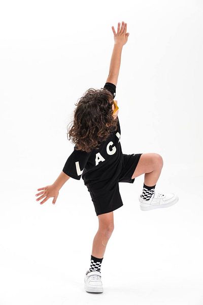 MİNİKO KİDS Laciel Paris Printed Collar Shorts Cotton Suit