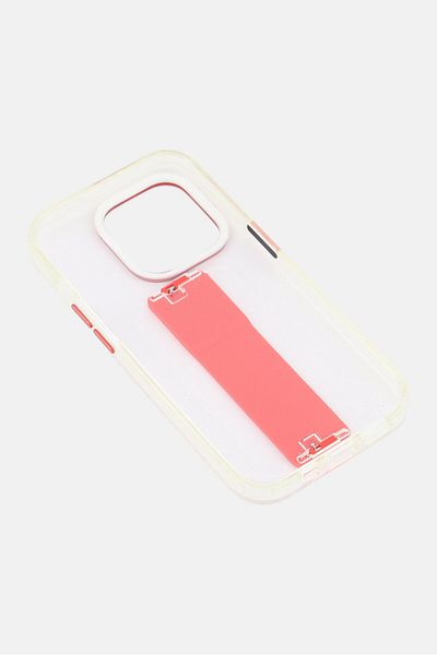Levelo Iphone 14 Pro Graphia Magnetic Silicone Clear Grip Case, Red